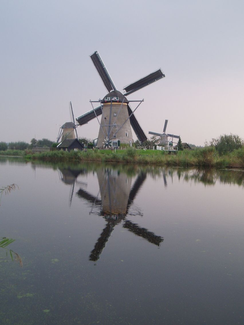 Kinderdijk - odraz u vodi