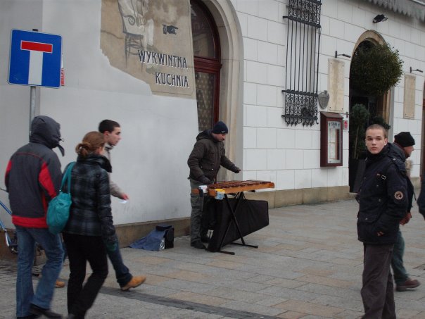 ulični glazbenici oko Rynek Glownya