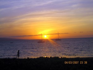 KaanapaliBeach_Sunset_C Kaanapali Beach - Sunset